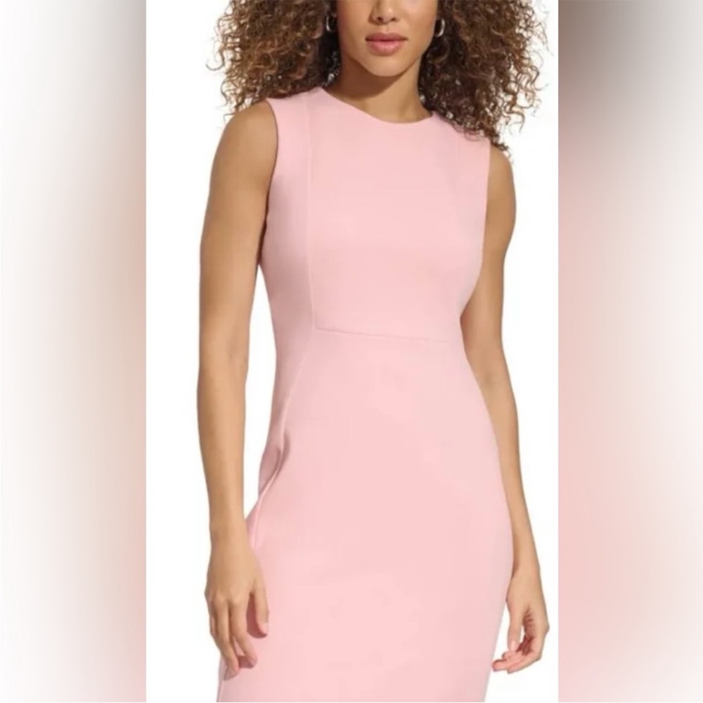 Calvin Klein Sleeveless Sheath dress pale pink size 8